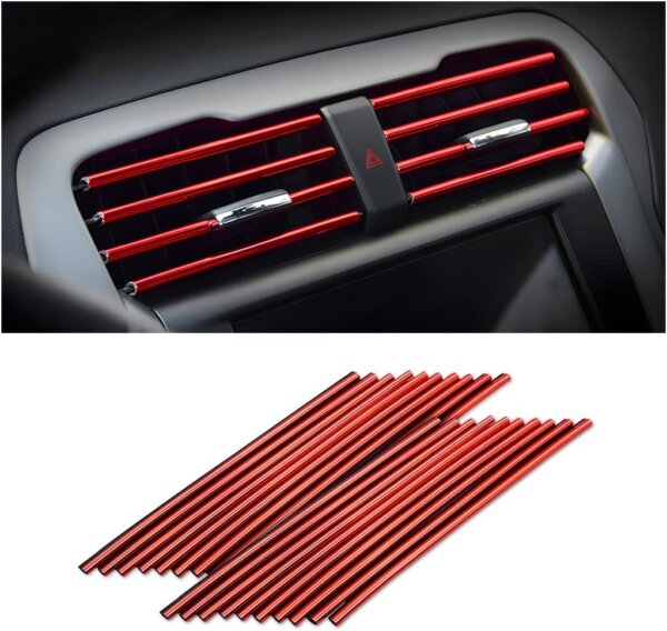 Universal Car AC Decoration Strips (নিজ হাতে ফিট করতে পারবেন ) Best Quality | 20pcs