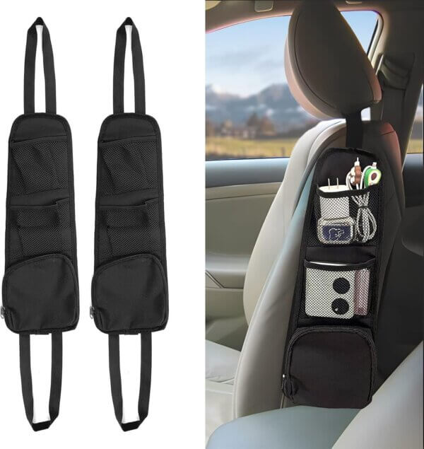 Seat Storage Hanging Bag for Cars, Multi-Pocket Seat Side Organizer