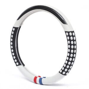 Rawgadz 3D Dot  Grip Leather & Carbon Fiber Splicing Steering Cover For All Cars