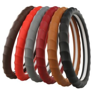 Leather steering Wheel Cover Universal Hand Shape
